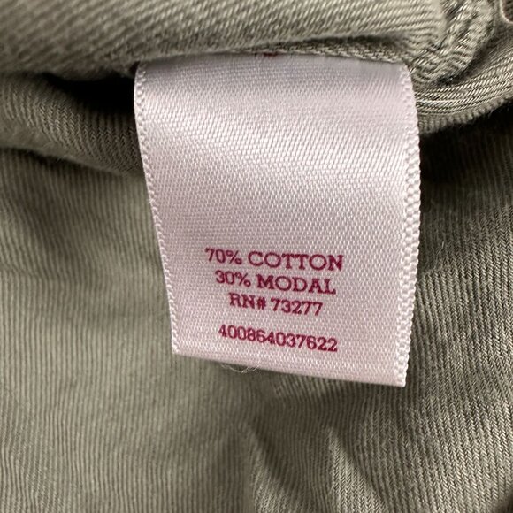 So Brand Olive Green Lace Up Long Sleeve Top Size Small - Picture 5 of 6